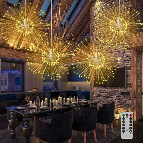 Luces LED Fuegos Artificiales de 3M — Ilumina con Estilo y Elegancia